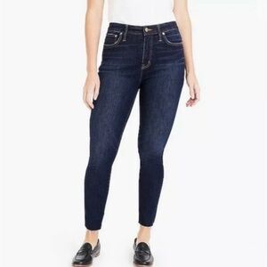 J. Crew Curvy Toothpick Raw Hem Skinny Jeans Dark Wash Size 30